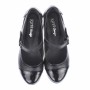 Oferta marimea 39 - Pantofi dama, casual, din piele naturala in combinatie cu piele lac, cu platforme de 5 cm - LP60NLAC